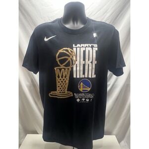 MEN'S GOLDEN STATE WARRIORS NIKE 2022 NBA FINALS CHAMPIONS LARRY'S HERE SIZE M
